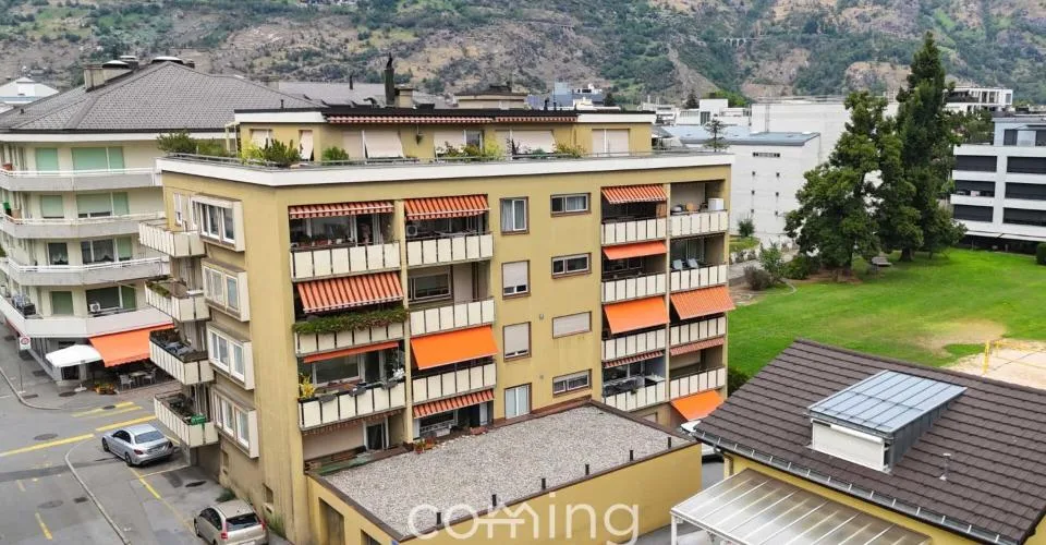 Gepflegte 3.5-Zimmer-Wohnung mit Bergsicht in Visp – photo 9 sur 22