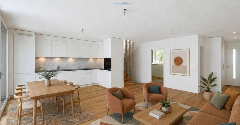 Villa contemporanea nuova con tetto a due spioventi e giardino - disponibile subito – foto 4 di 26