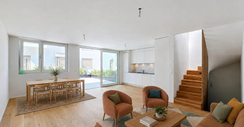 Villa contemporanea nuova con tetto a due spioventi e giardino - disponibile subito – foto 8 di 26