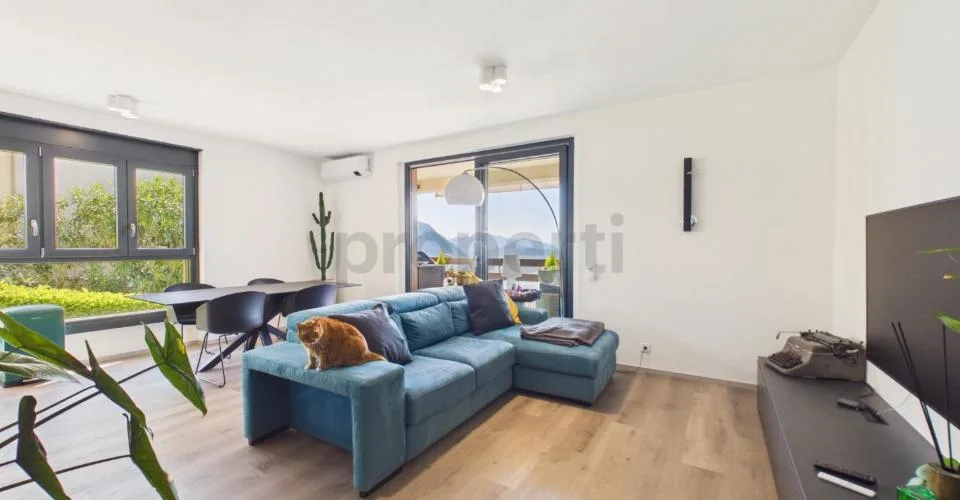 Aldesago: elegant 3.5-room apartment with terrace and lake view and swimming pool – photo 2 of 27