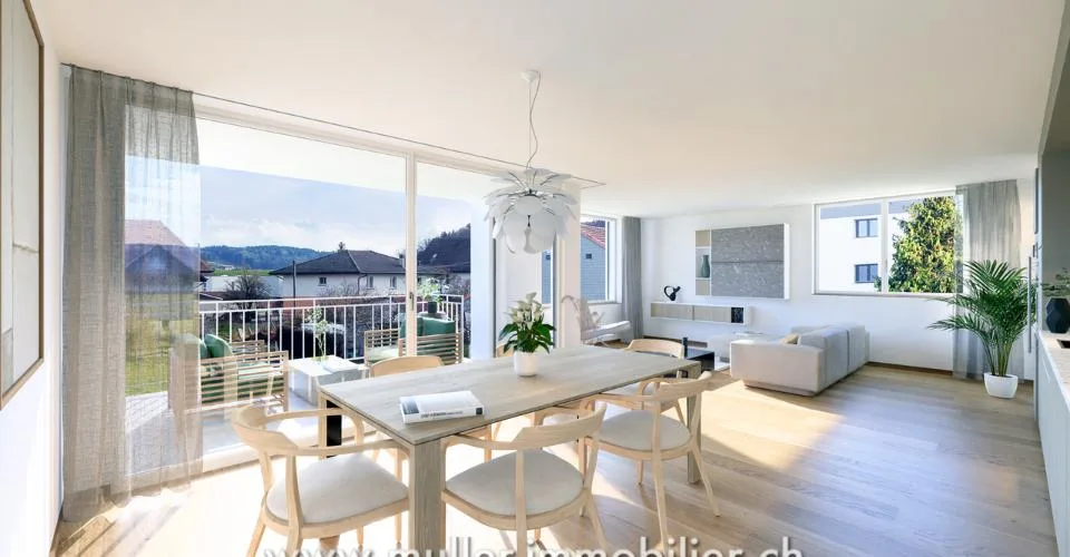 3.5 Zimmer Wohnung in Siviriez – foto 2 di 17