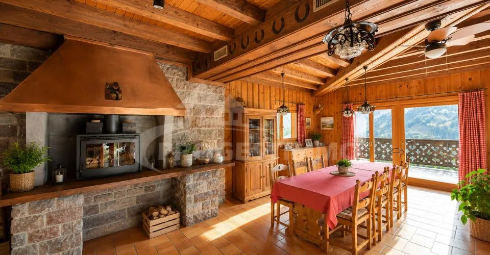 MAGNIFIQUE CHALET AUX VOLUMES EXCEPTIONNELS ET FORT POTENTIEL – photo 3 sur 26