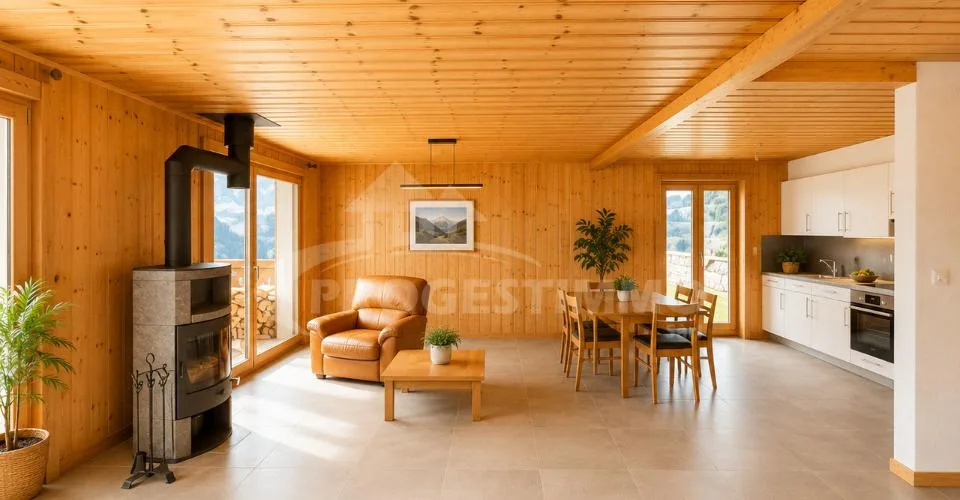 MAGNIFIQUE CHALET AUX VOLUMES EXCEPTIONNELS ET FORT POTENTIEL – photo 6 sur 26