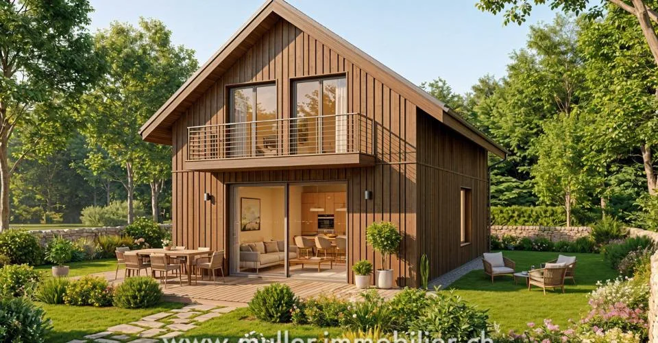 Belle maison en ossature bois en bordure de forêt au calme – foto 11 di 17