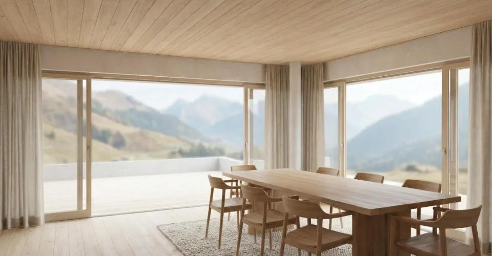 Chalet de charme, terrasse Sud 44 m² et vue alpine dégagée _ LOT 1 : Un 3.5 Pièces Rare
