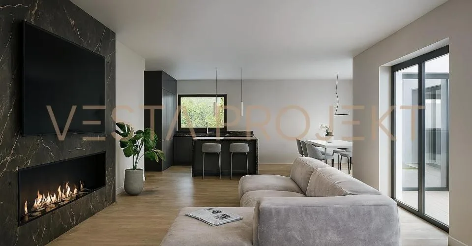 Genehmigtes Bauprojekt für zwei moderne Einfamilienhäuser mit Minergie-Standard und Panoramablick – Foto 13 von 14