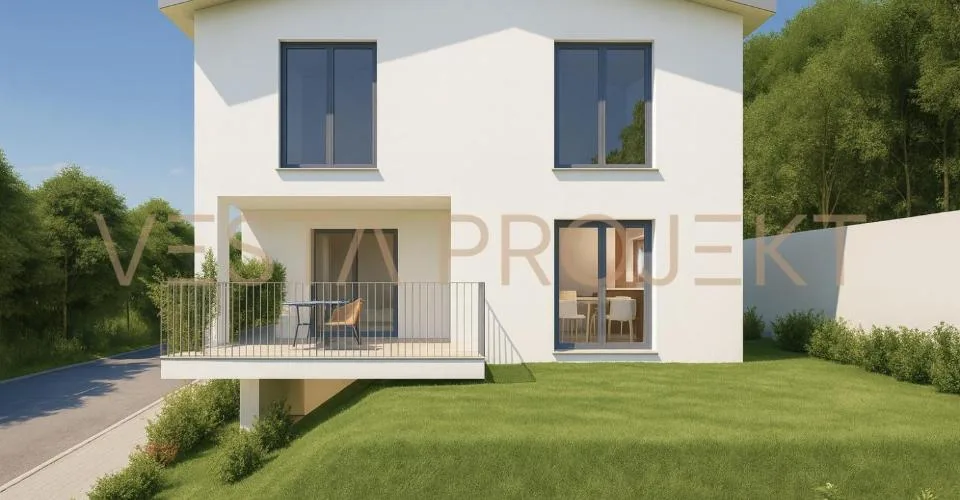 Genehmigtes Bauprojekt für zwei moderne Einfamilienhäuser mit Minergie-Standard und Panoramablick – Foto 8 von 14