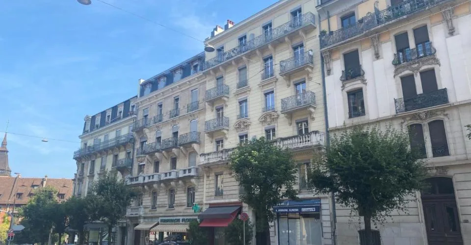 Immeuble de style ancien dans le quartier des Eaux-Vives