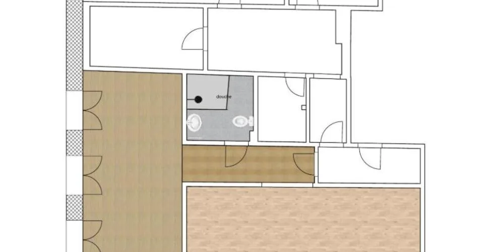 À louer . Appartement rénové de 3.5 pièces de 67m2