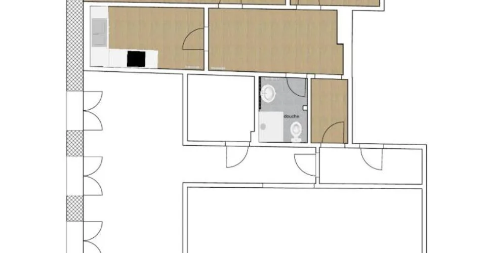 À louer - Appartement rénové de 3.5 pièces de 60m2 – photo 2 sur 2