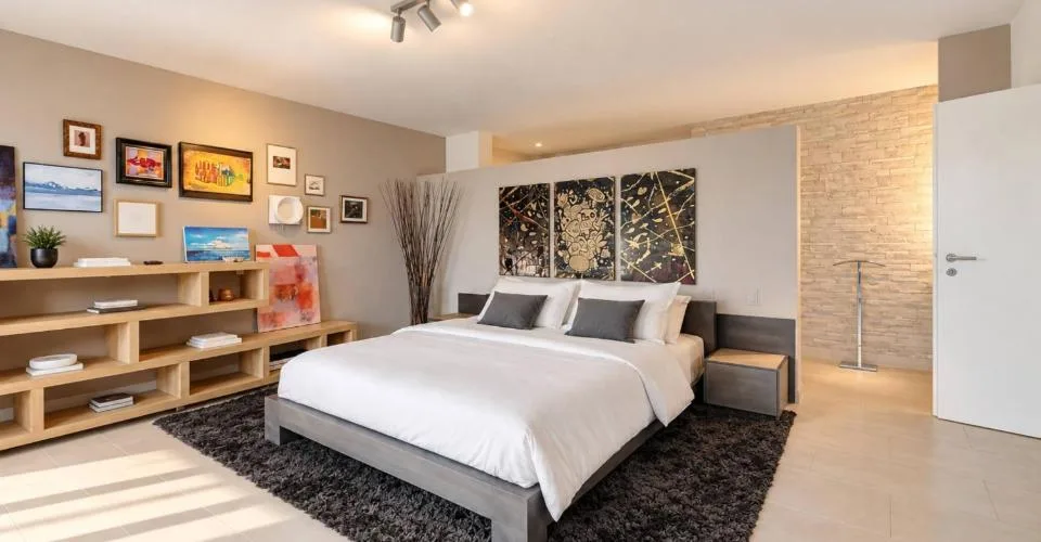 Duplex-Wohnung mit contemporary Architektur, eigenem Garten und Blick auf die Alpen in Pully Sud – Foto 6 von 21