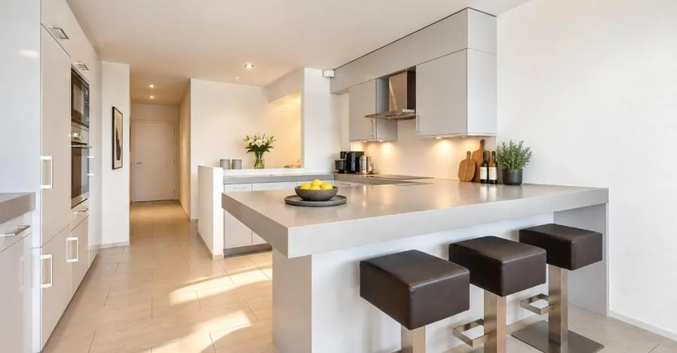 Duplex-Wohnung mit contemporary Architektur, eigenem Garten und Blick auf die Alpen in Pully Sud – Foto 4 von 21