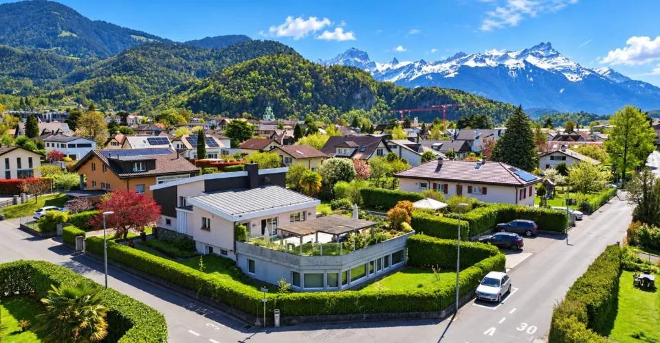 Schöne und große Villa mit atemberaubendem Blick auf die Dents du Midi – Foto 11 von 26