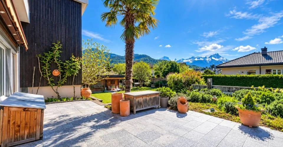Schöne und große Villa mit atemberaubendem Blick auf die Dents du Midi – Foto 3 von 26