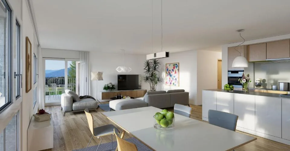 5.5 Zimmer Wohnung in Gampelen – Foto 4 von 7