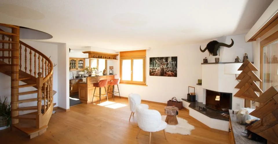 6.5-03, Exclusif appartement DUPLEX-ATTiQUE de 6.5 pièces avec cheminée, jardin d'hiver et grande terrasse