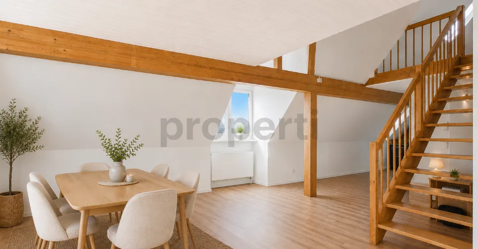 Charmante 4-Zimmer-Maisonette-Wohnung mit Dachgeschoss-Charme in Feuerthalen