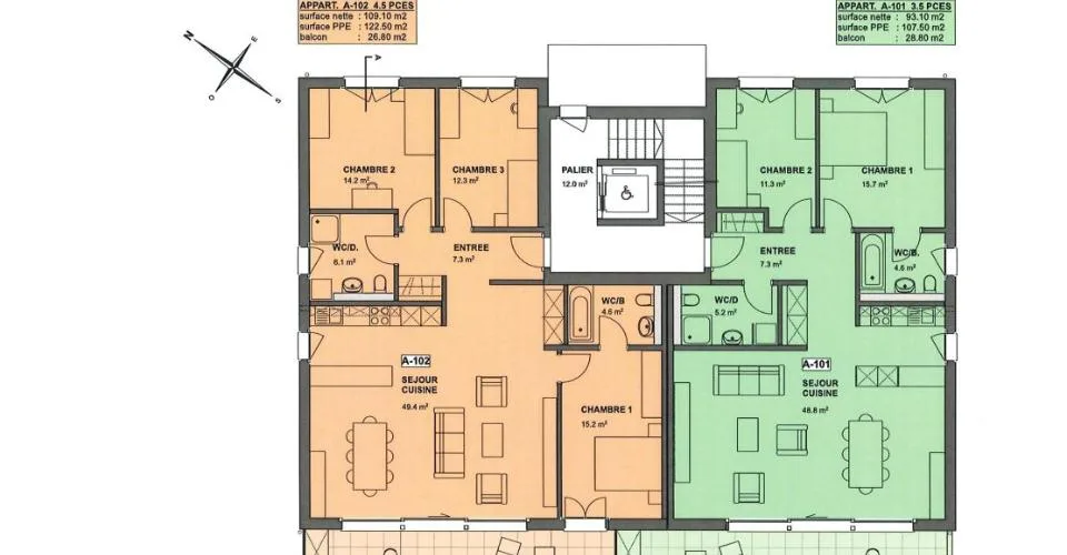 Magnifique appartement de 3.5 pièces