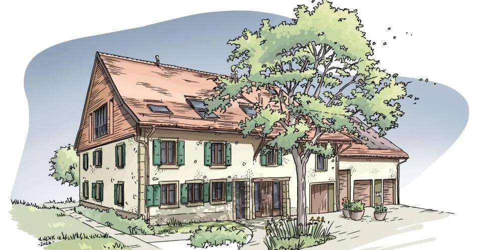 A louer, magnifique logement de 3.5 pièces dans une ferme rénovée