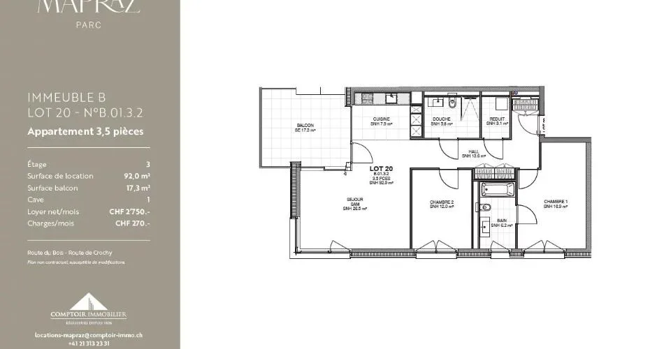 Appartements neufs 3.5 pièce à Ecublens dès 92 m² - www.mapraz-parc.c