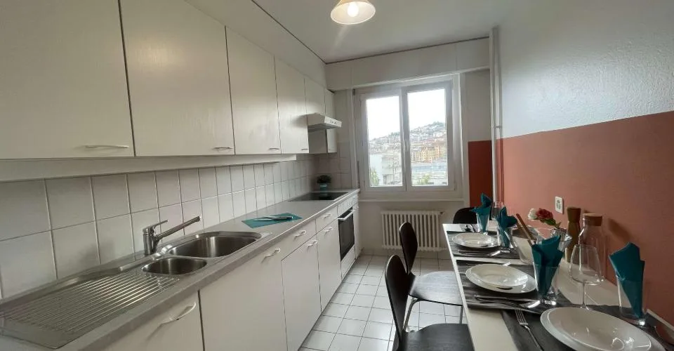Vue dégagée au centre de Lausanne