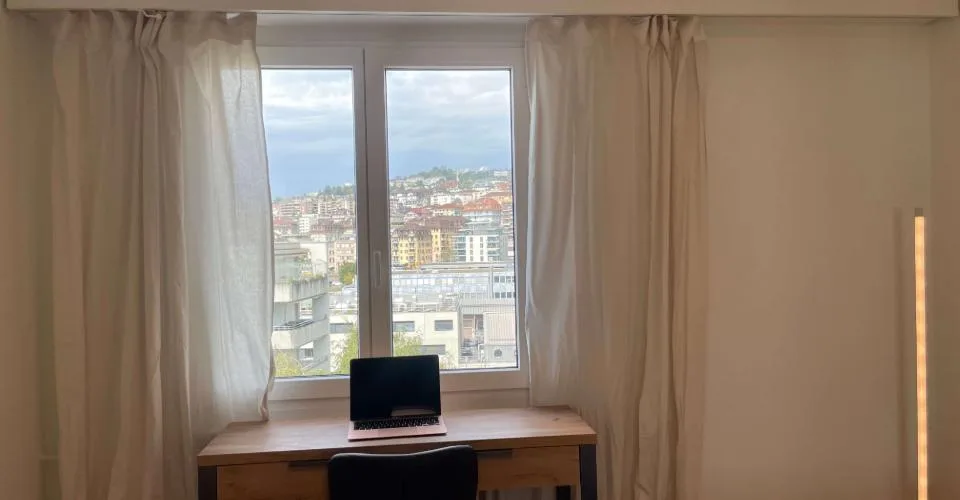Vue dégagée au centre de Lausanne