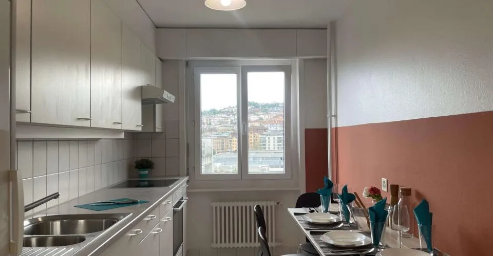 Vue dégagée au centre de Lausanne