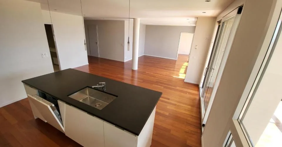 SPLENDIDE APPARTEMENT EN REZ DE JARDIN AVEC VUE LAC ET MONTAGNES A LUTRY