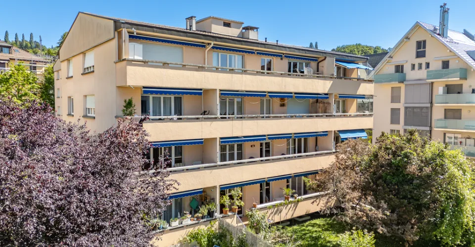 Appartement de 3.5 pièces au rez situé en plein coeur de Pully