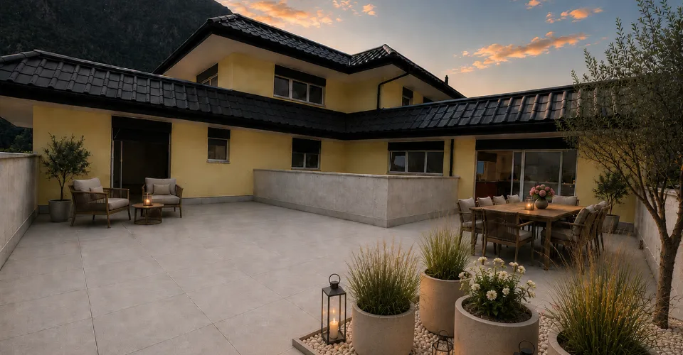 Magnifique 4.5 pièces neuf , terrasse XXL et vue sur les montagnes
