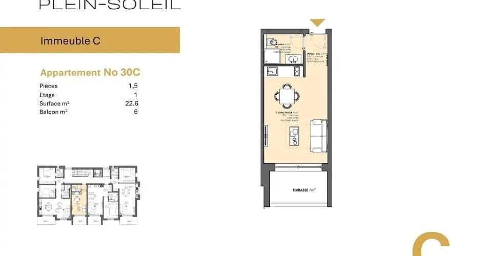 Joli studio récent à Leytron (2 disponibles)