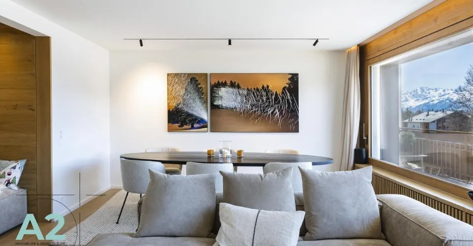 Appartement d'exception au centre de Crans-Montana, vue panoramique – foto 2 di 13
