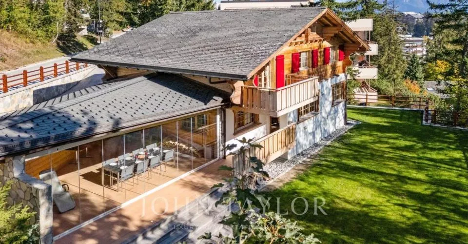 Location : Chalet Cocooning au centre de Crans