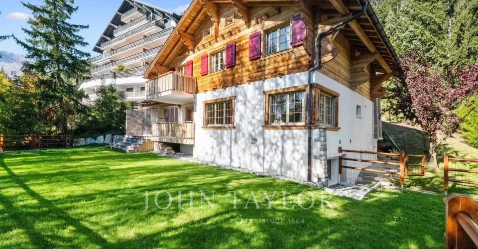 Location : Chalet Cocooning au centre de Crans