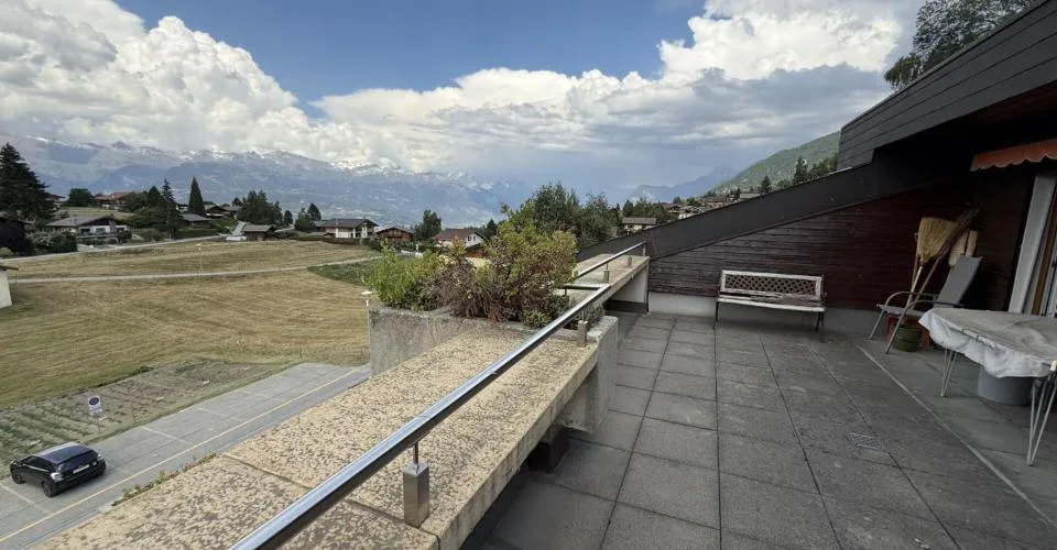 Appartement 3,5 pièces avec grande terrasse panoramique