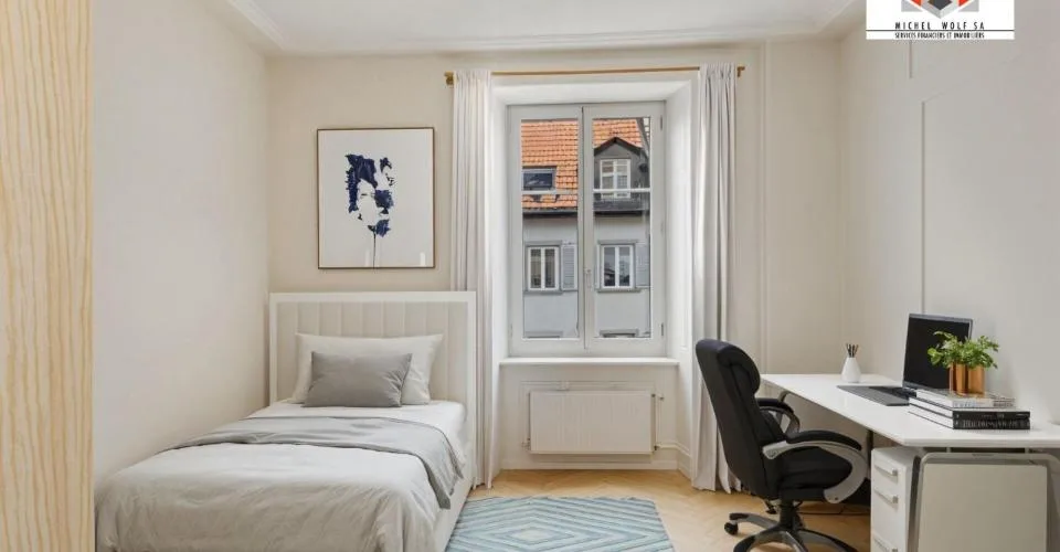 Appartement entièrement rénové avec colonne de lavage