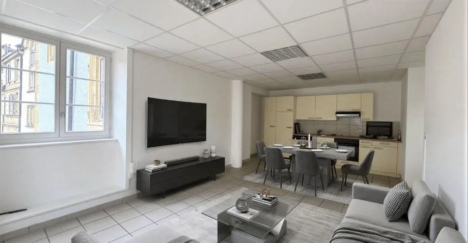 Grand appartement de 3,5 pièces au Centre-ville de Neuchâtel (zone piétonne)