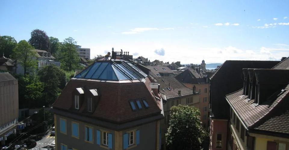 Appartement à Neuchâtel avec vue urbaine