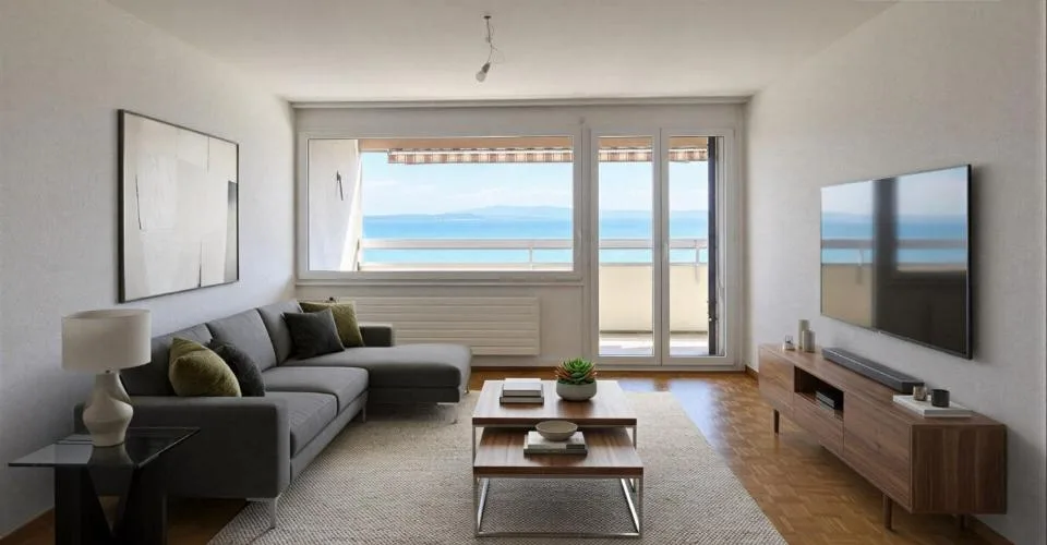 Magnifique appartement avec vue sur le lac et les alpes