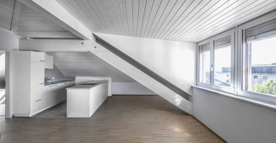 Loft à Neuchâtel, avec jardin commun et coin potager