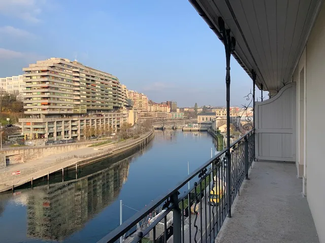Bel appartement avec vue Rhône