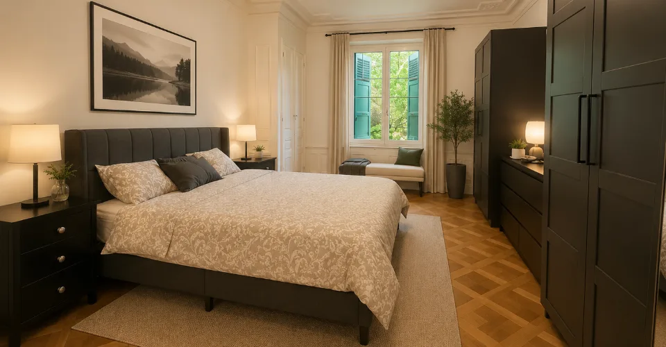 Magnifique appartement de 155 m² avec véritable jardin, face au Parc Bertrand