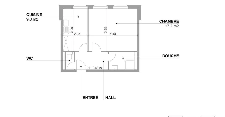 SERVETTE - Rue Hoffmann 7 - 36m2