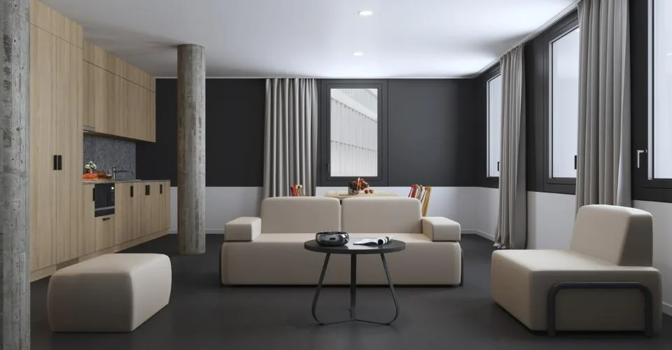 Chambre meublée en colocation dans un appartement de 101m2, 3 colocata