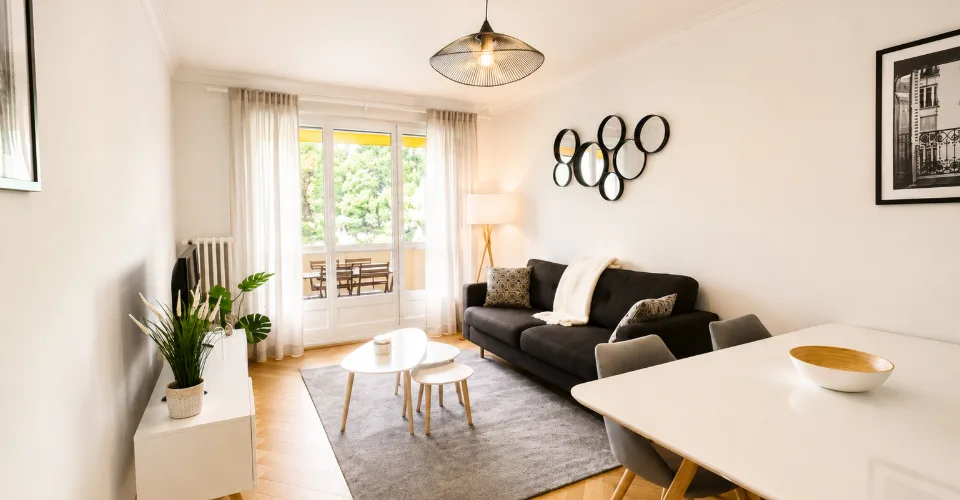 Appartement spacieux 1 chambre meublé avec balcon à Genève !
