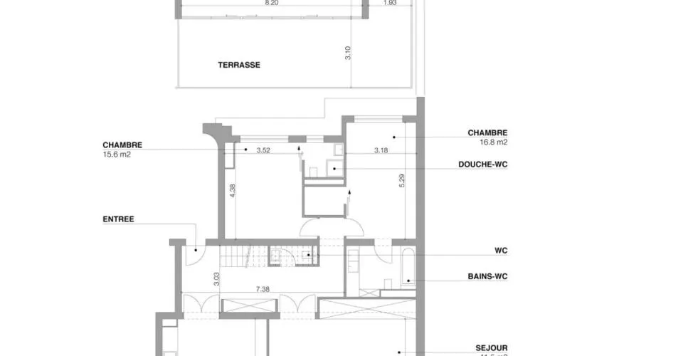 Duplex en attique