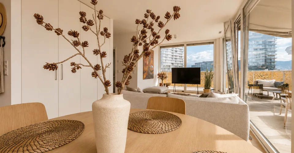 Superbe appartement meublé en attique de 4,5 pièces avec vue