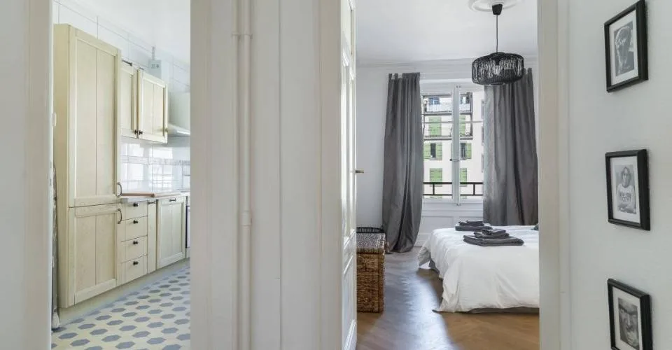 Appartement charmant 1 chambre avec balcon dans le quartier vivant des Charmilles, Genève