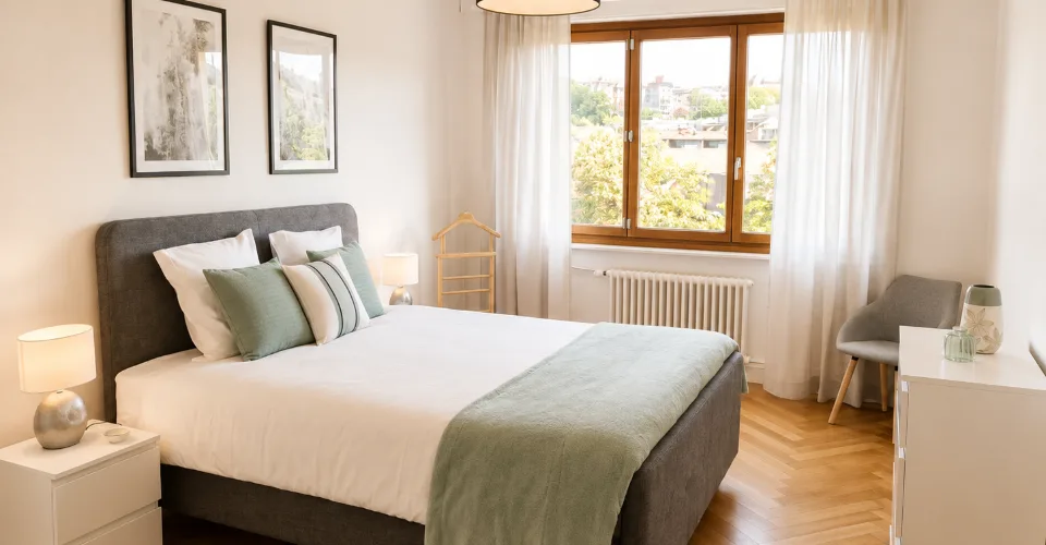 Appartement spacieux meublé d'une chambre avec balcon à Genève !