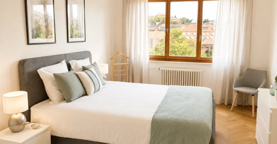 Appartement spacieux meublé d'une chambre avec balcon à Genève !